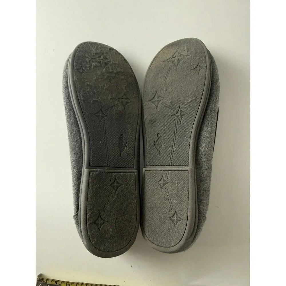 Rocket Dog Grey Cotton Sherpa Insole Moccasin Loafers Slip Ons Women's Size 11